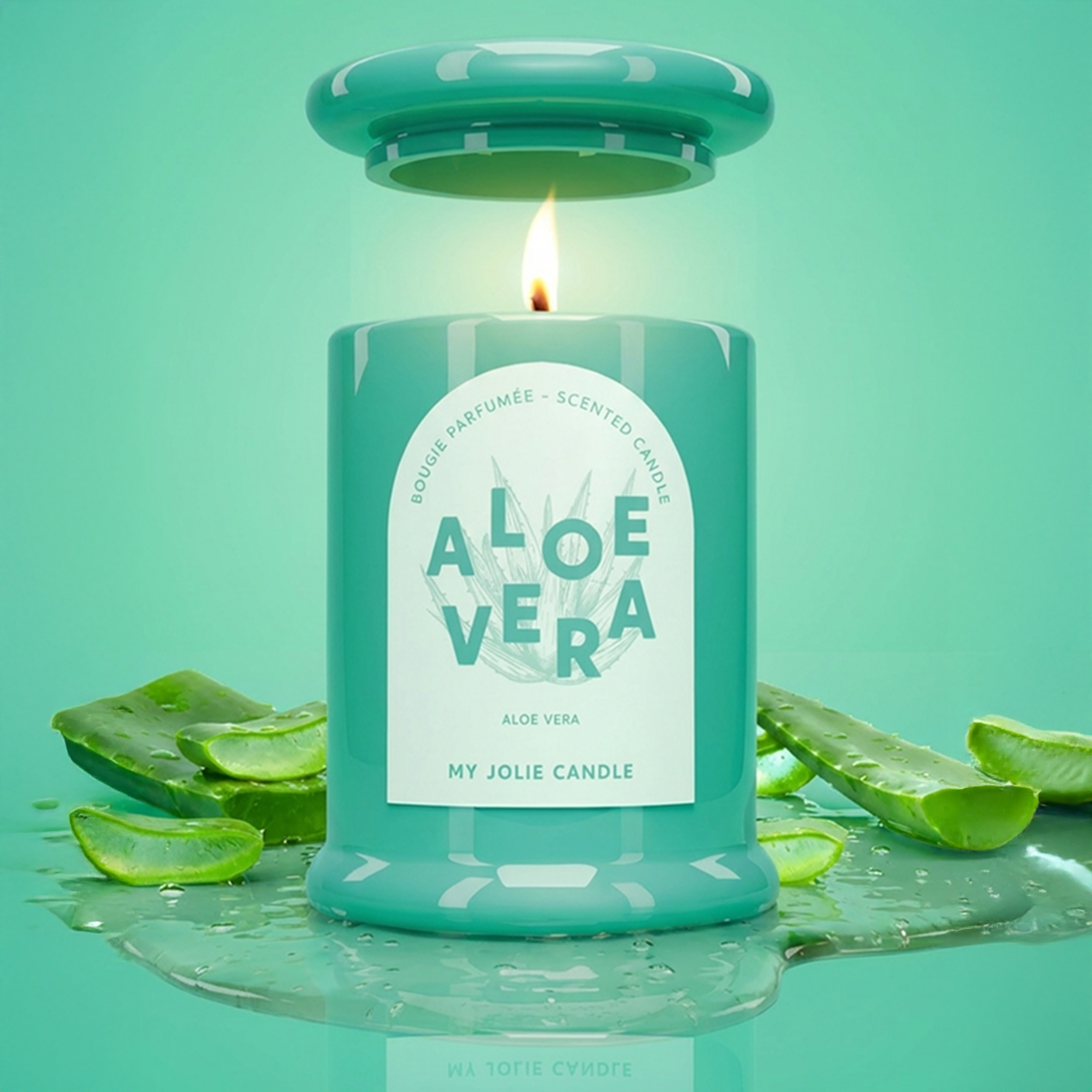 Aloe vera 1 Vela Les Trendy de Aloe Vera - Imagen 1