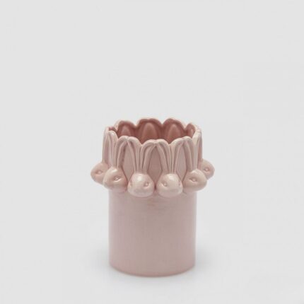 Jarrón conejos rosa