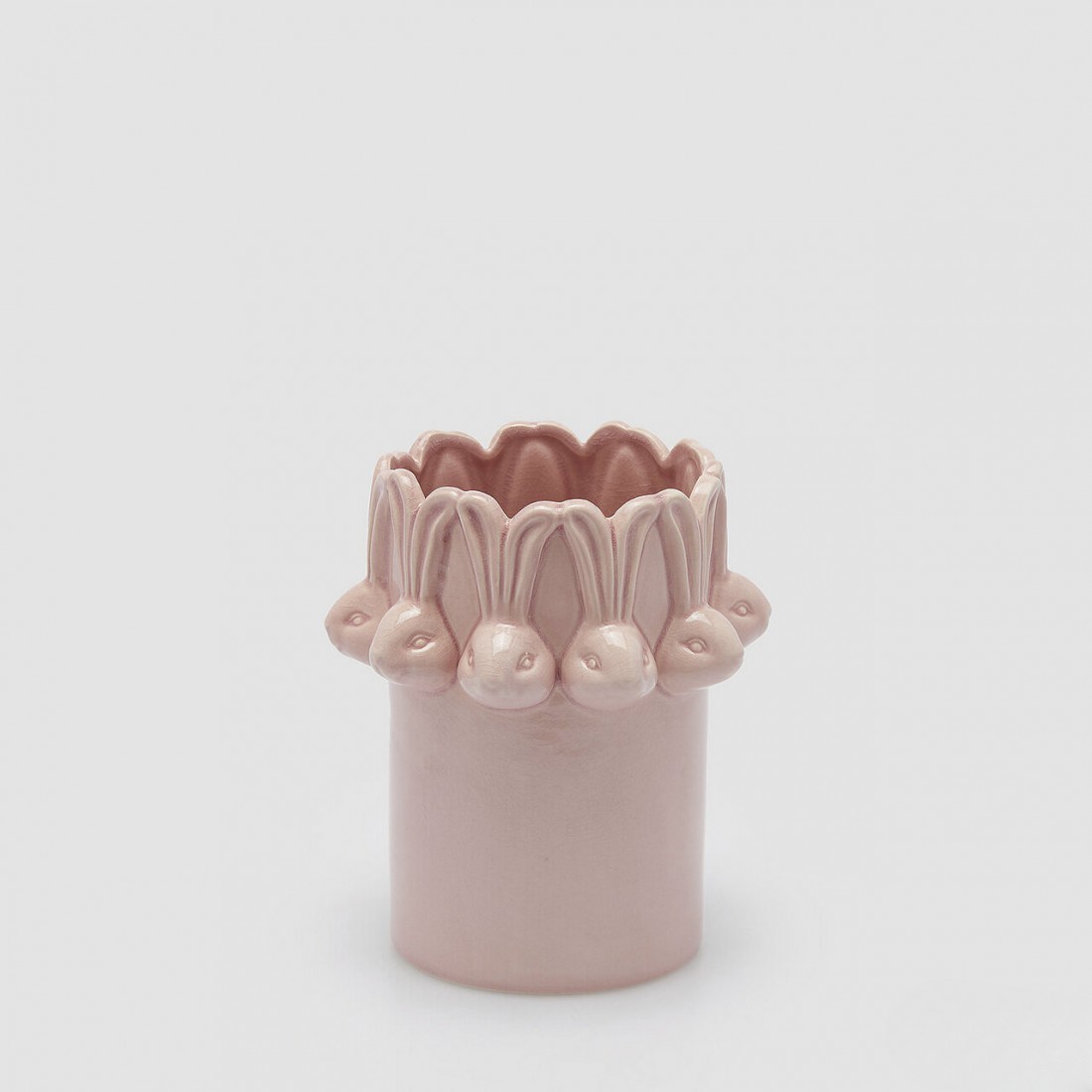 Jarrón conejos rosa Jarrón conejos rosa - Imagen 1