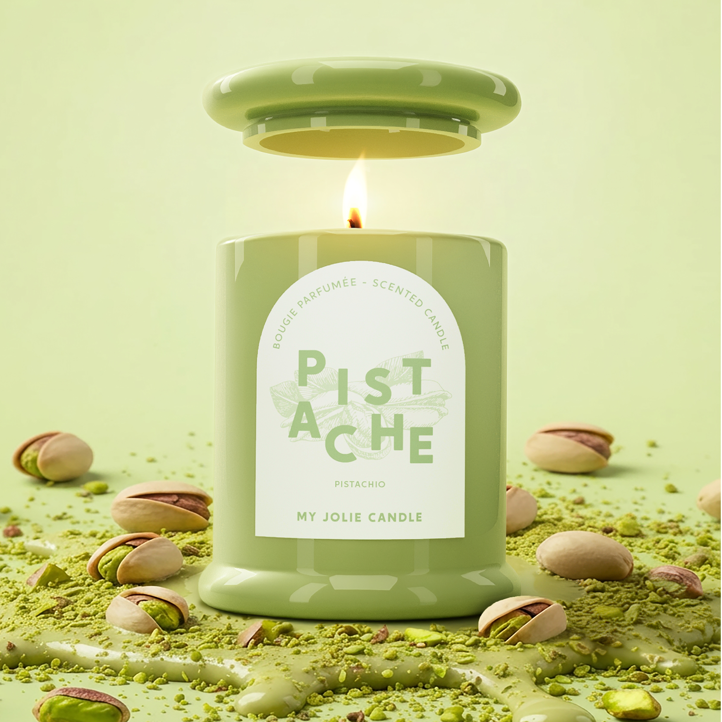 Pistacho 1 Vela Les Trendy de Pistacho - Imagen 1
