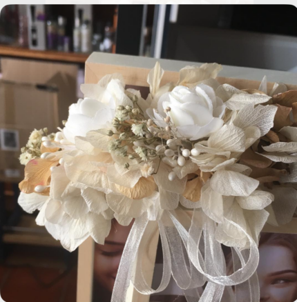 Prendedor de Flores liofilizadas